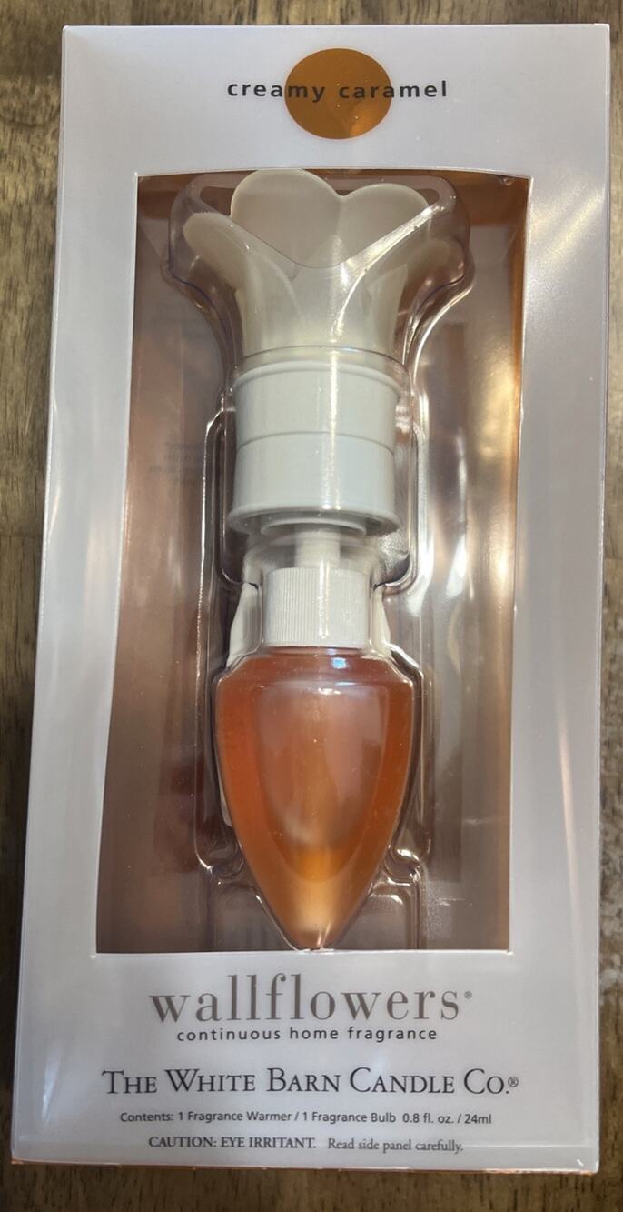 The White Barn Candle Co Wallflowers Creamy Caramel Plug-in Warmer Brand New